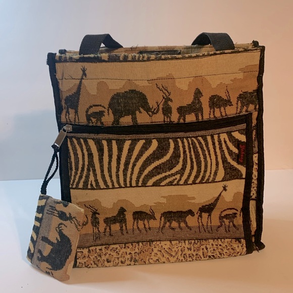 No Brand Handbags - Animal Print Bag W/change Purse Approximately 12 X 12 X 5 Really Cute Used